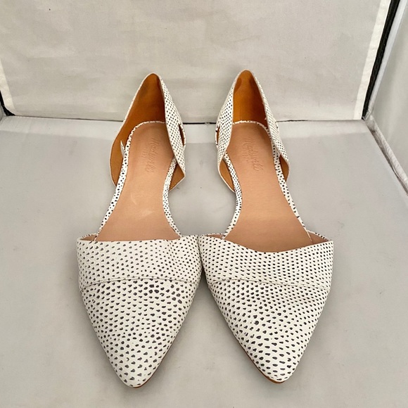 Madewell Shoes - Madewell point toe leather flat side shoes 10